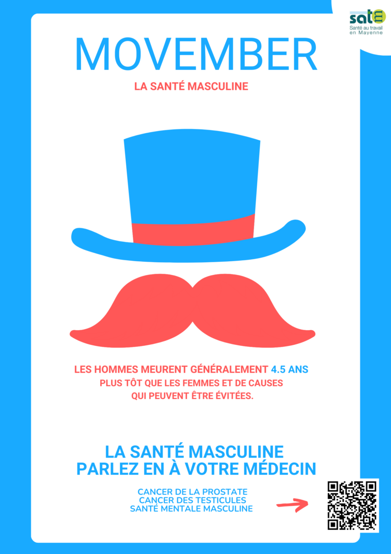 MOVEMBER, La santé masculine parlons-en !
